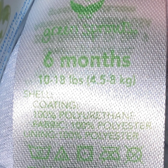 NEW 6 months Swim Diaper 10-18 lbs Blue Sailboats Green Sprouts I play NEW COPY - Picture 3 of 10
